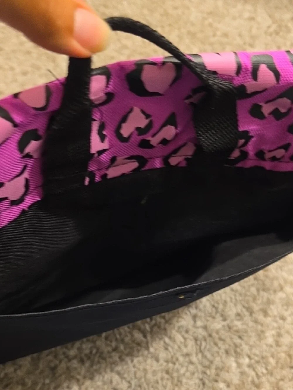 Hello Kitty Pink and Black Leopard-Print Kids Messenger Bag